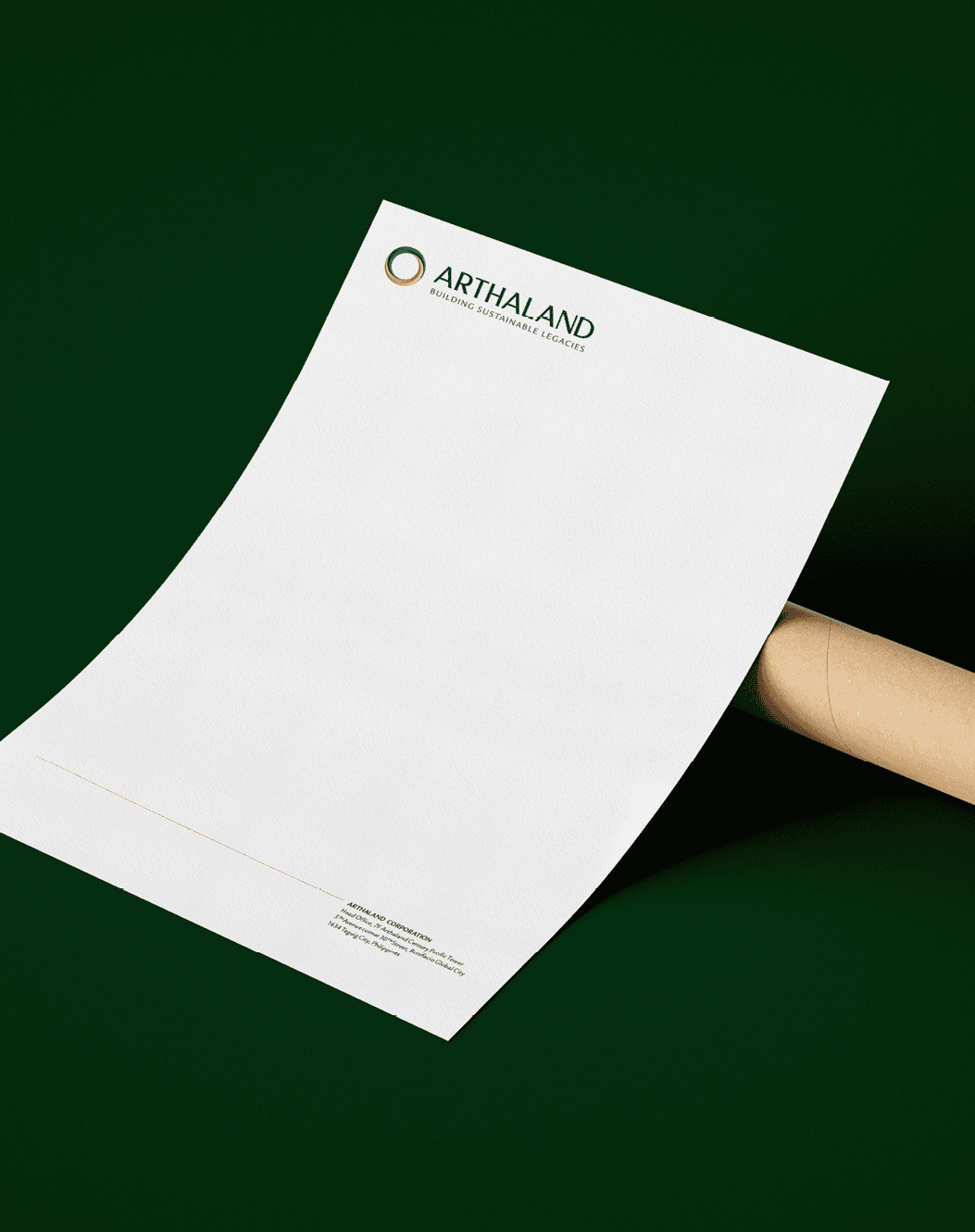 Arthaland Letterhead Mockup