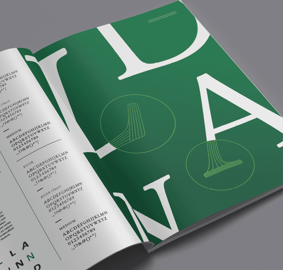 Arthaland Brand Manual Type Specimen 1