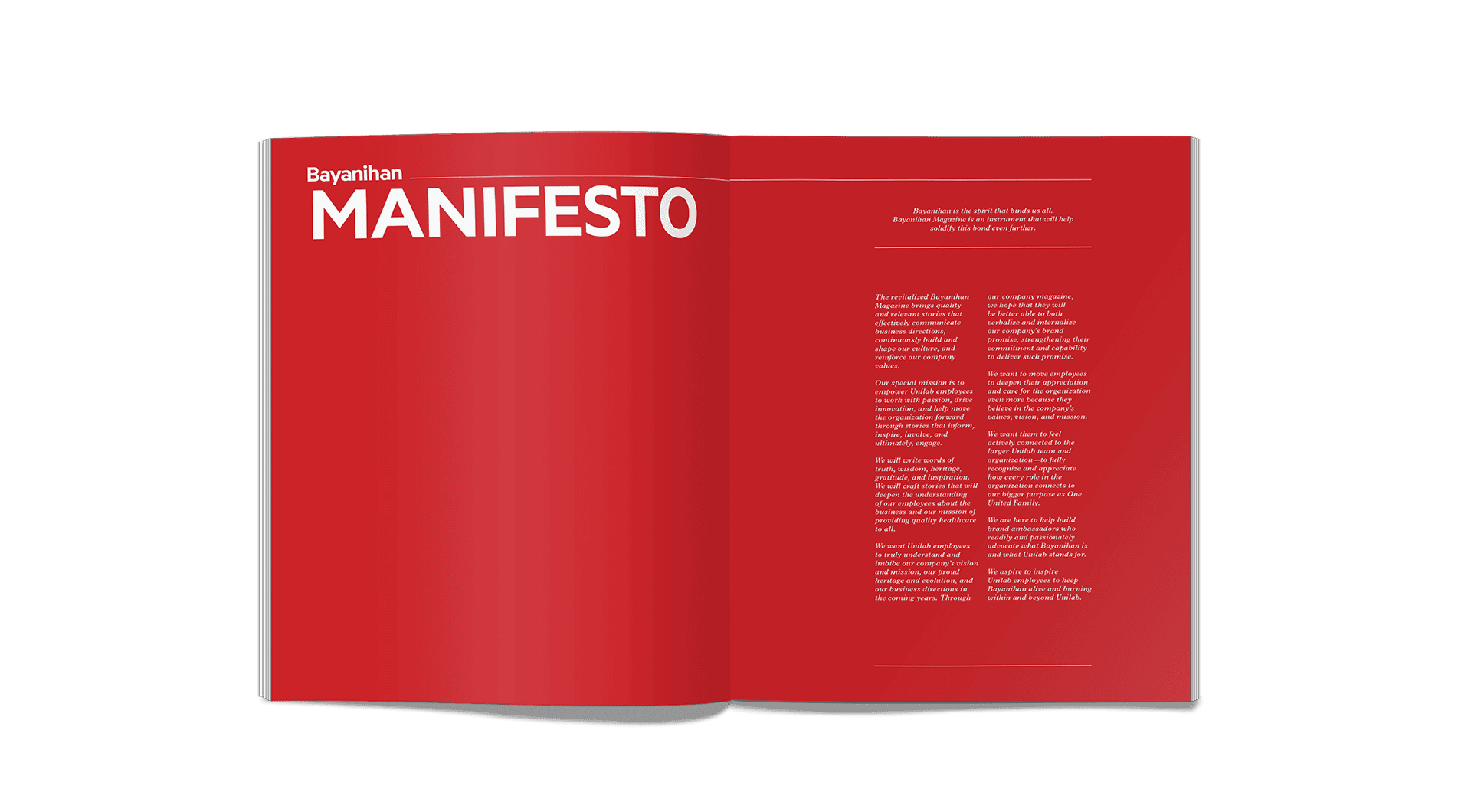 Community Engagement Magazine Manifesto Design
