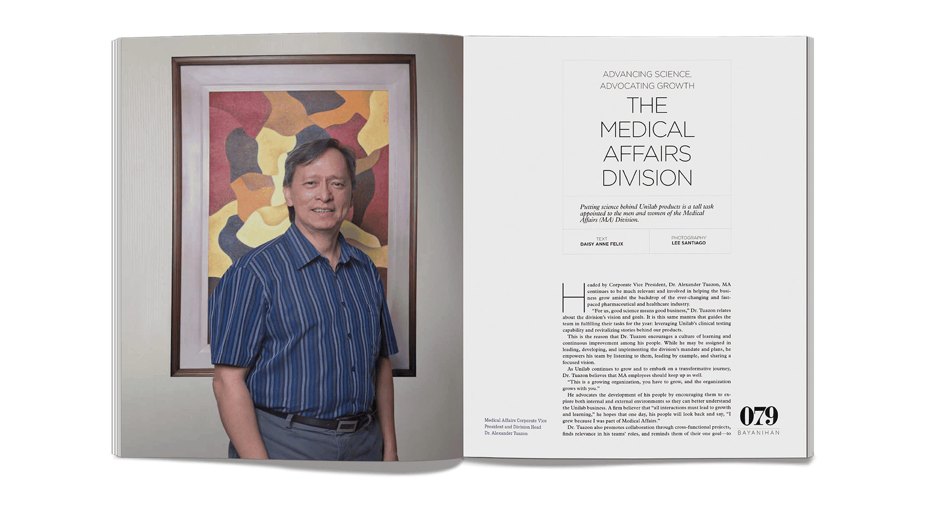 Community Engagement Magazine Corporate VP of Medical Affairs General Manager Interview Design