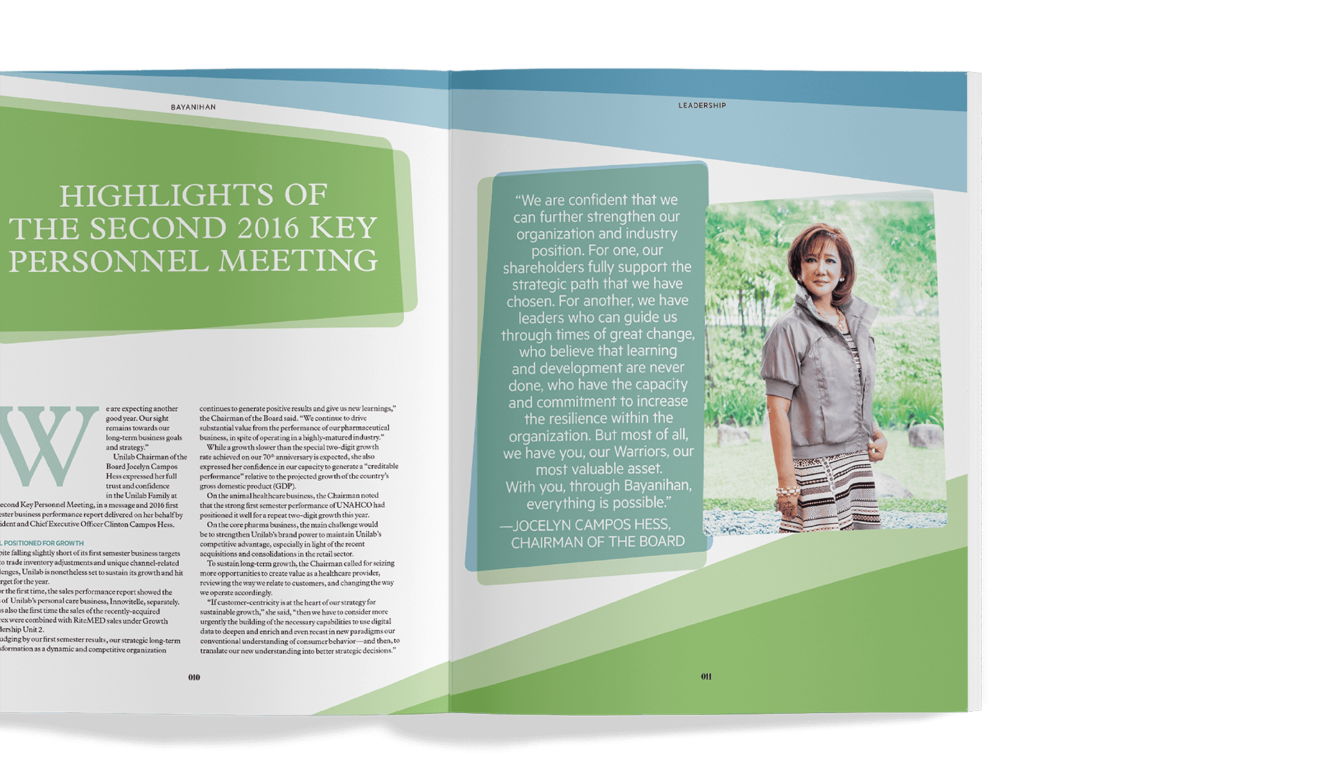 Community Engagement Magazine Key Personnel Article Design