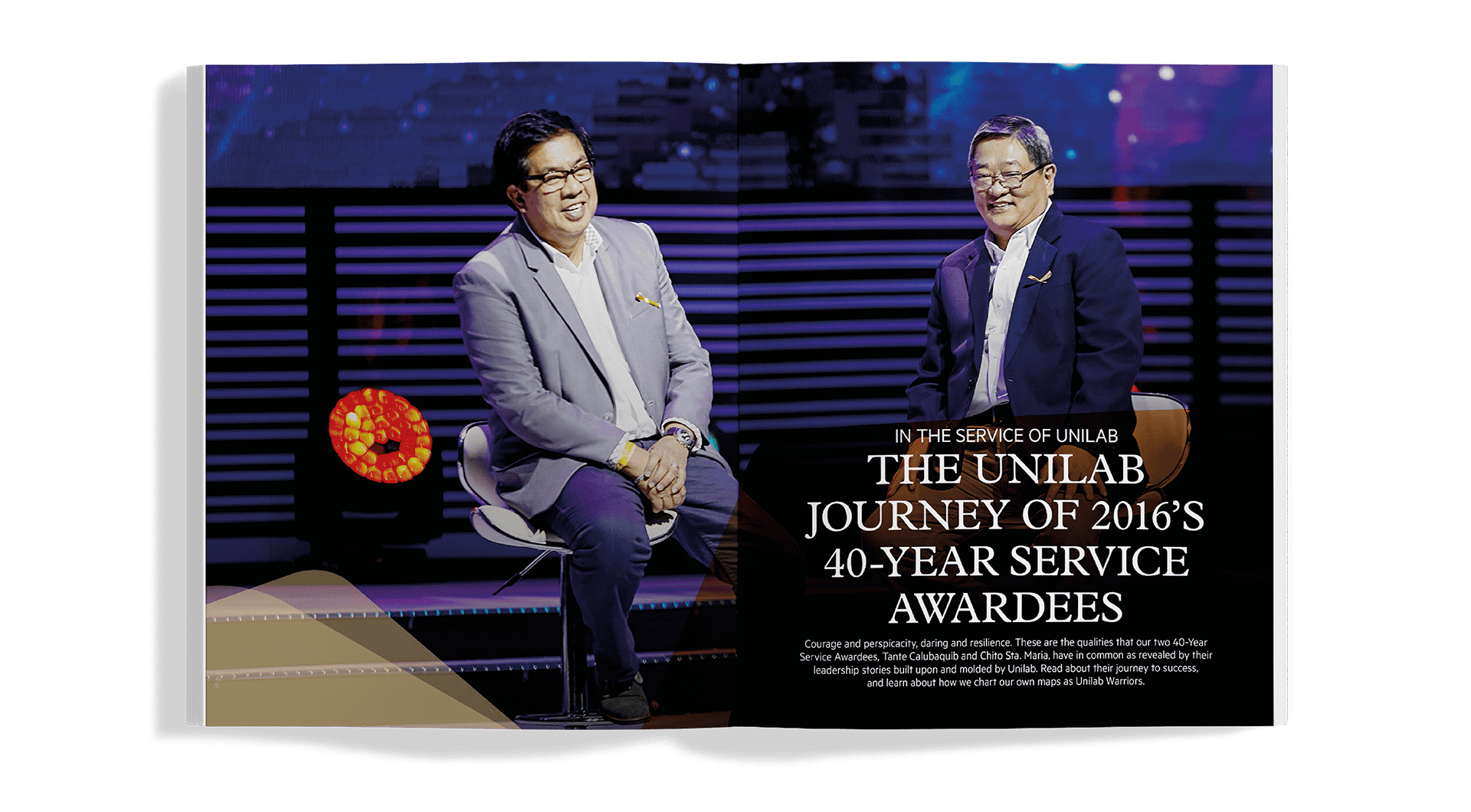 Community Engagement Magazine Service Awardee Article Design