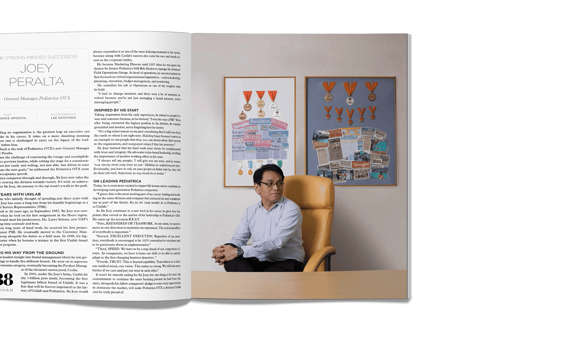 Community Engagement Magazine Pediatrica OTX General Manager Interview Design