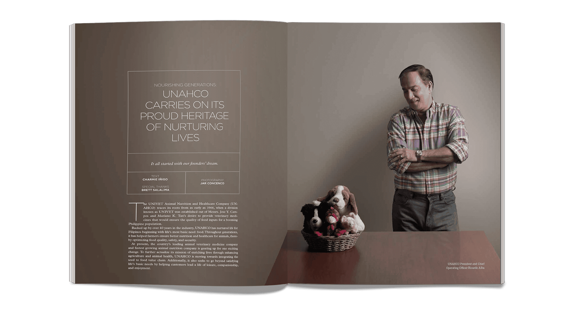 Community Engagement Magazine President Interview Design