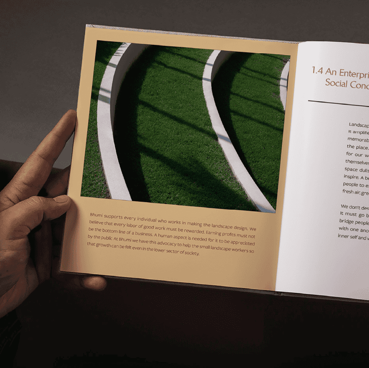 Bhumi Brand Manual Spread Mockup