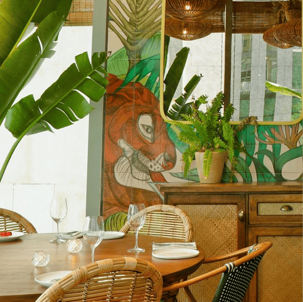 Restaurant Branding Wall Design