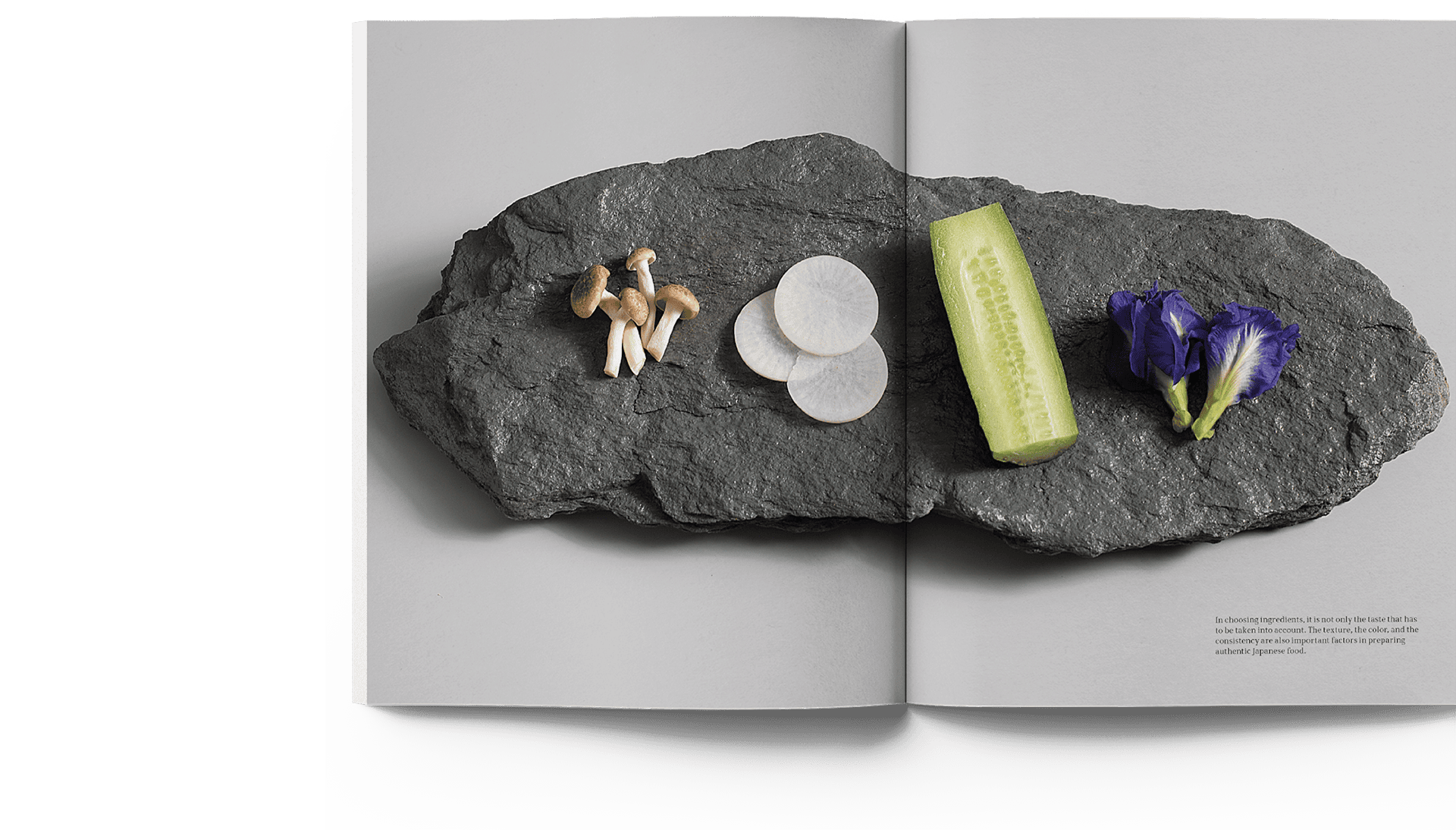 Real Estate Magazine Spread About Raw Ingredients