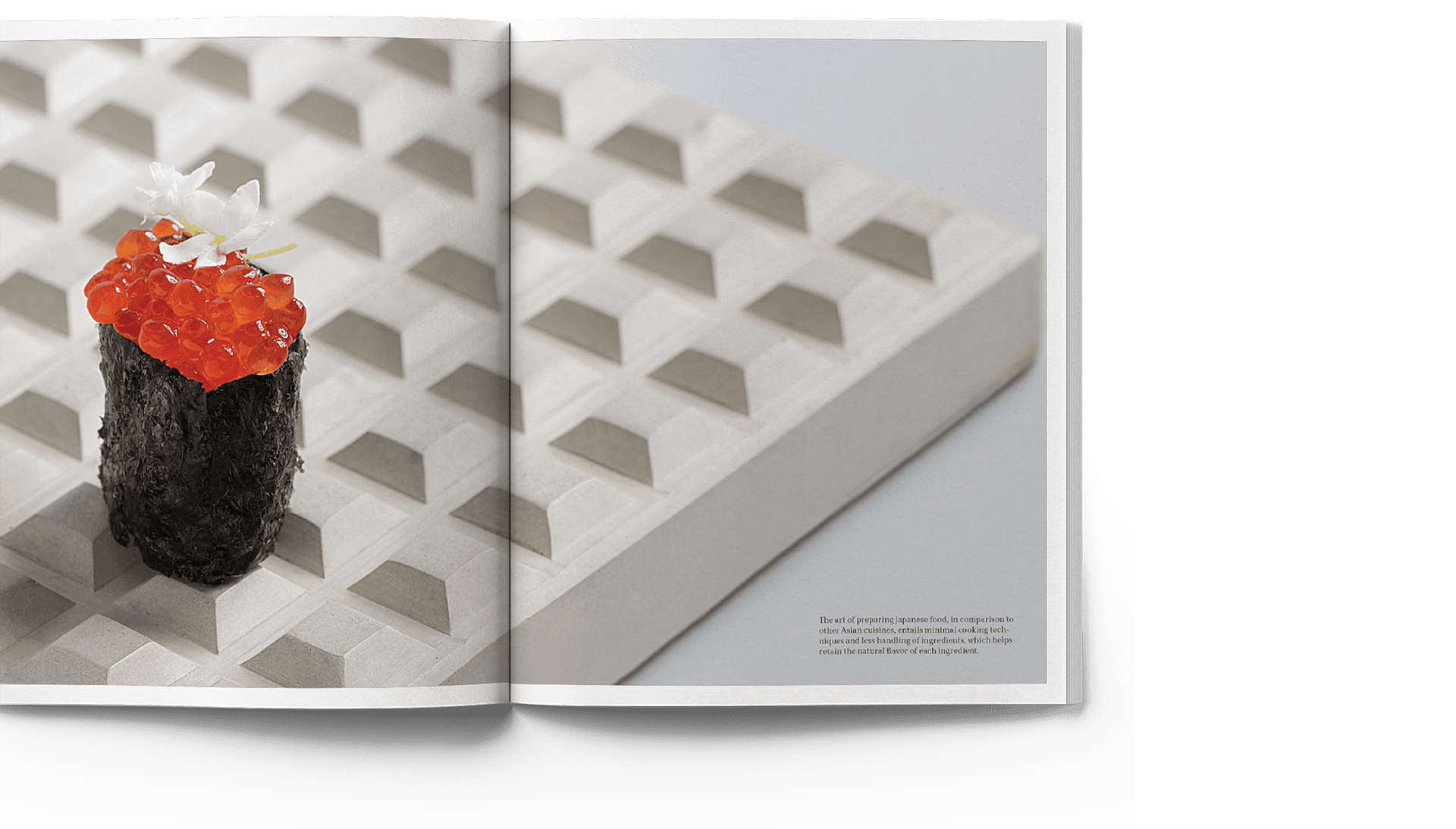 Real Estate Magazine Spread About Japanese Sushi