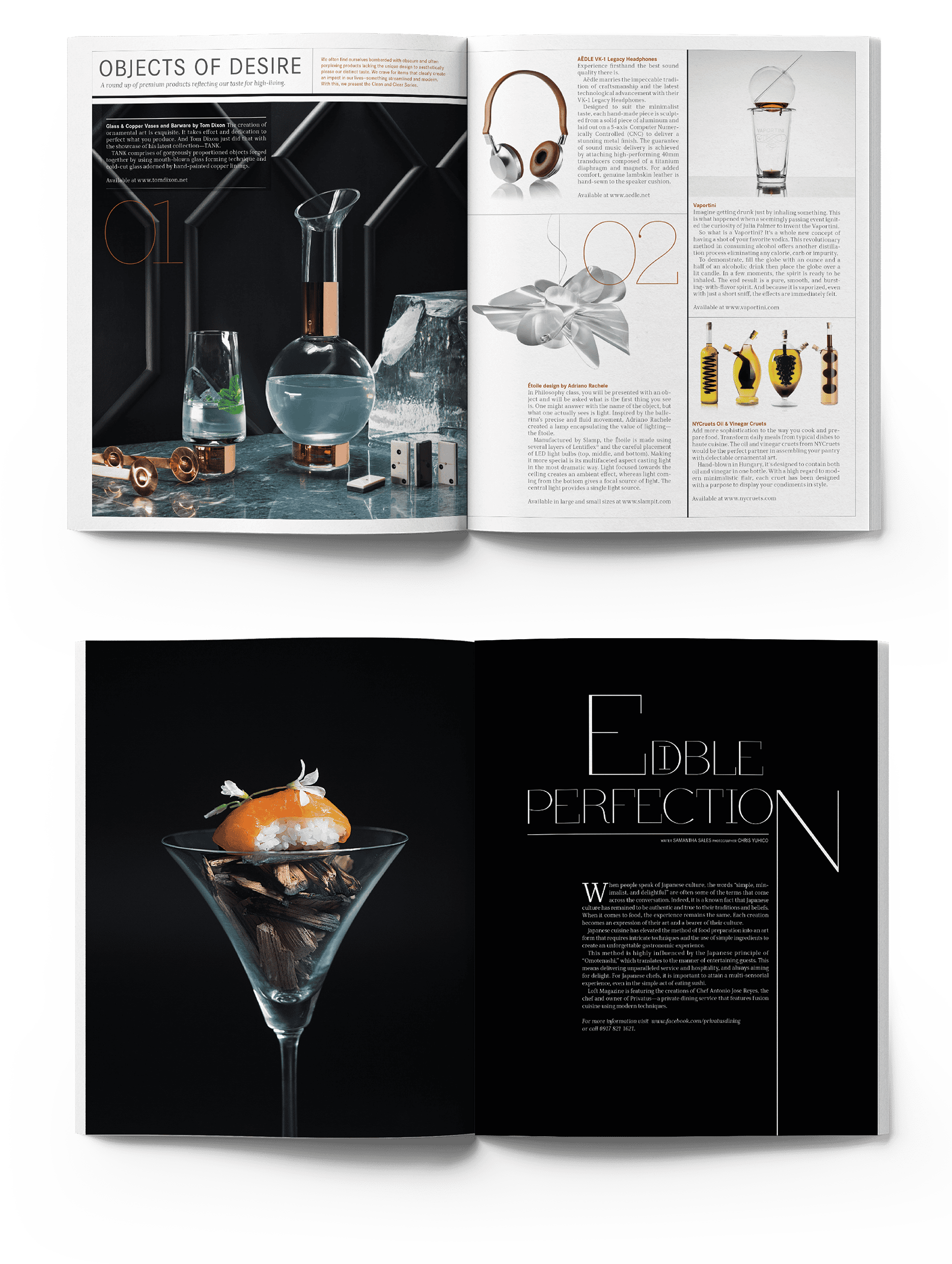 Real Estate Magazine Spread About Premium Products