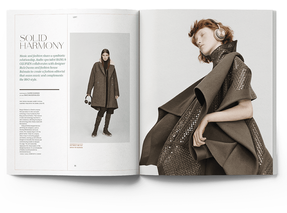 Real Estate Magazine Spread About Luxury Products