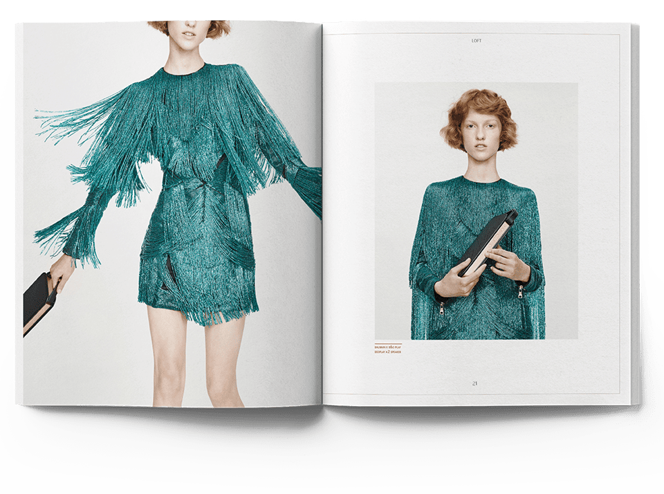 Real Estate Magazine Spread About Luxury Products