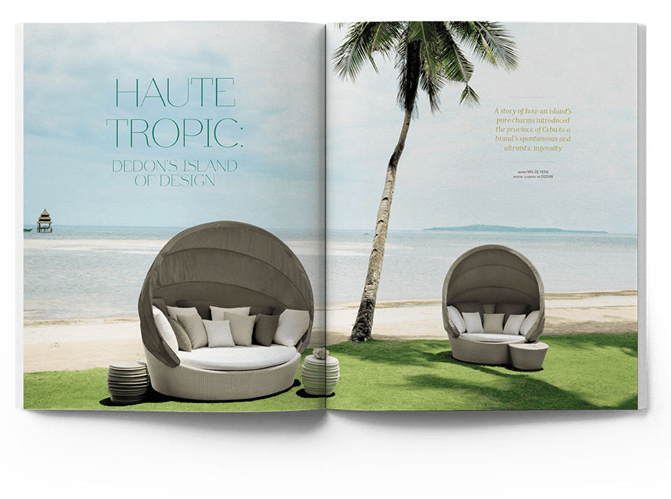 Real Estate Magazine Spread About Luxury Island