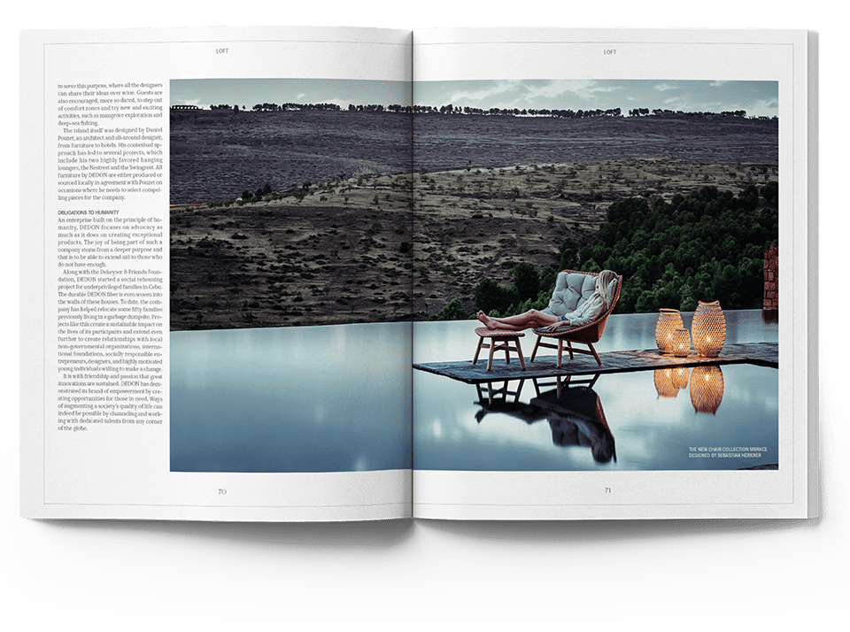 Real Estate Magazine Spread About Luxury Island