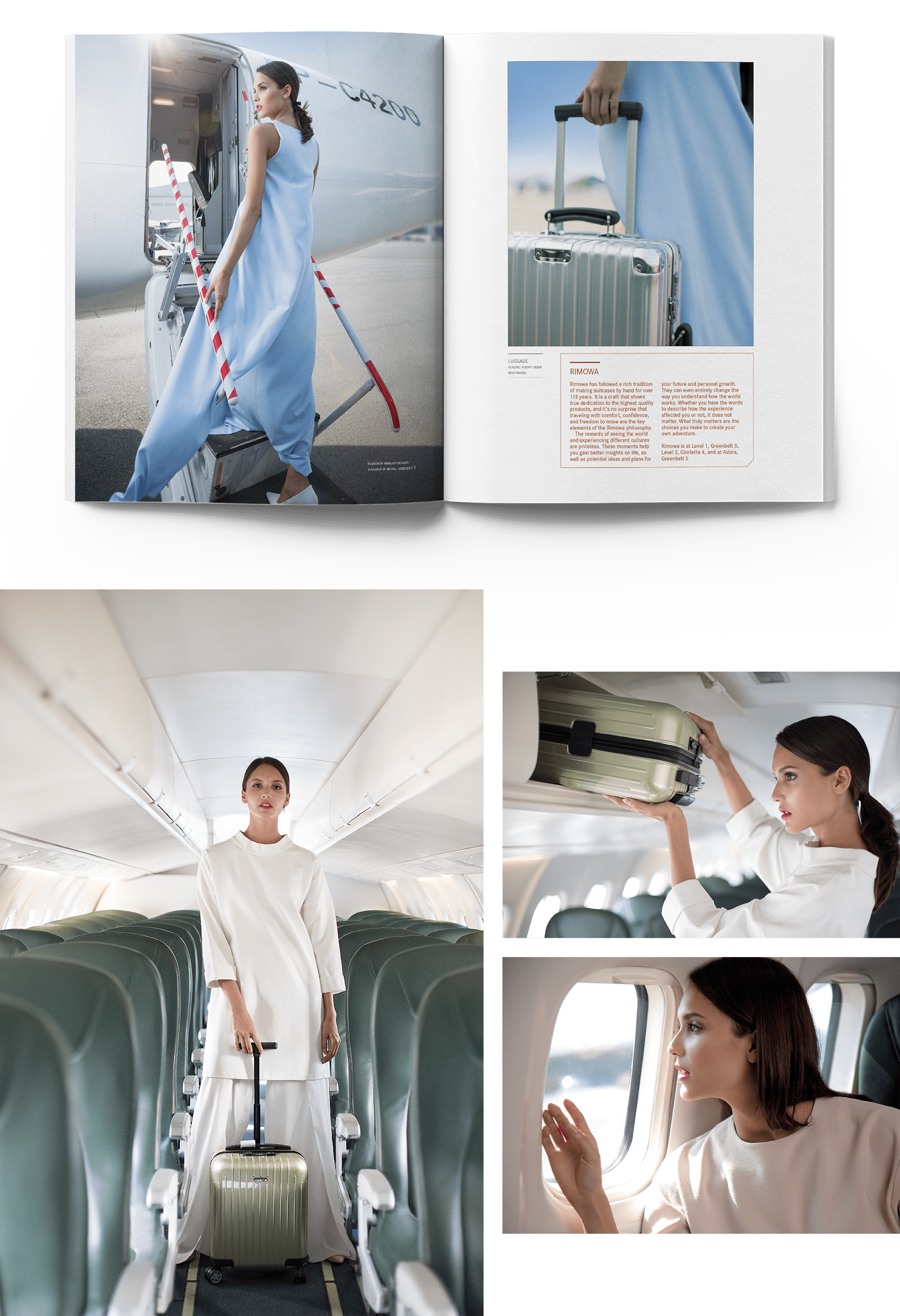 Real Estate Magazine Spread About Luxury Travel