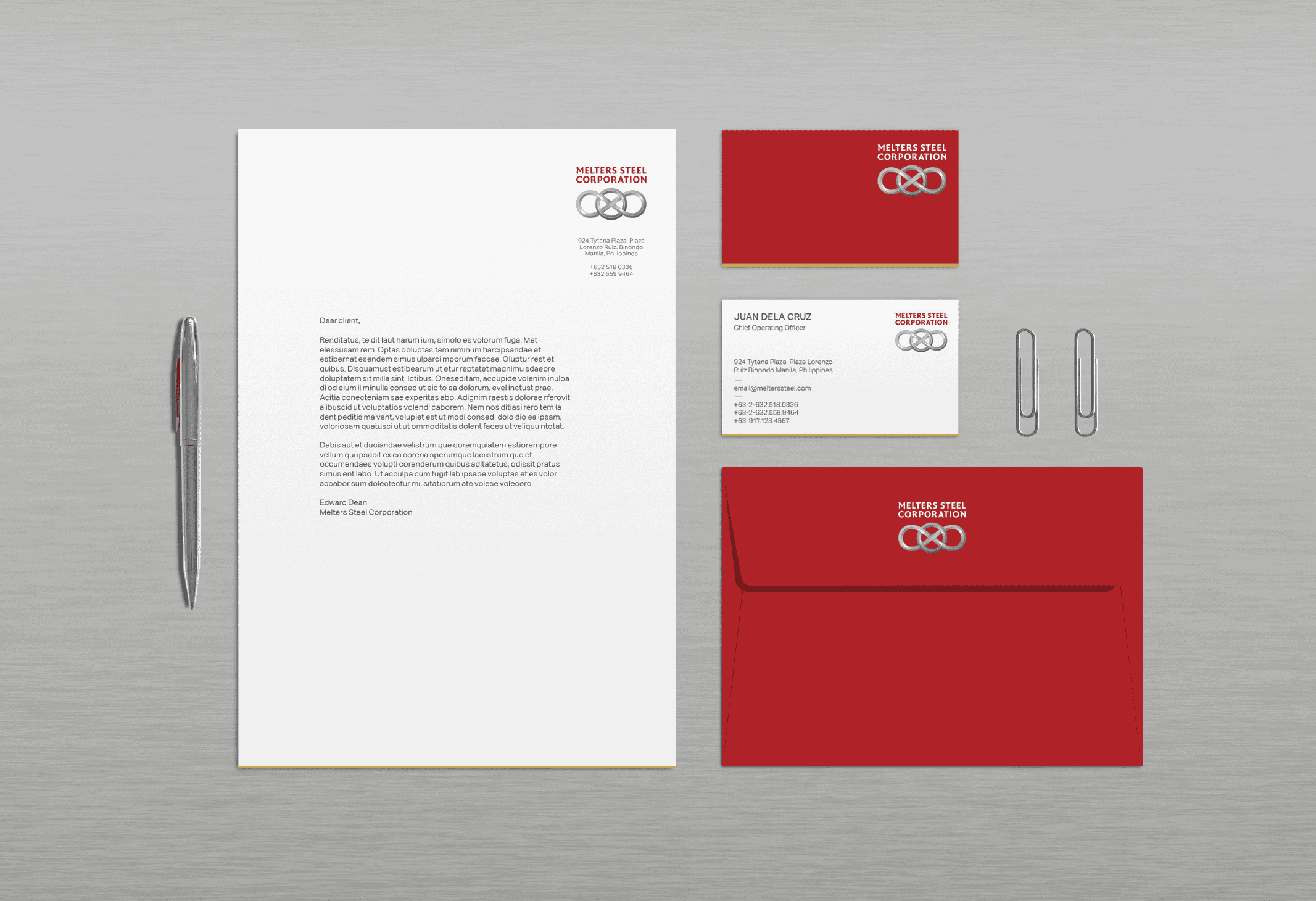 Steel Manufacturer Brand Collateral