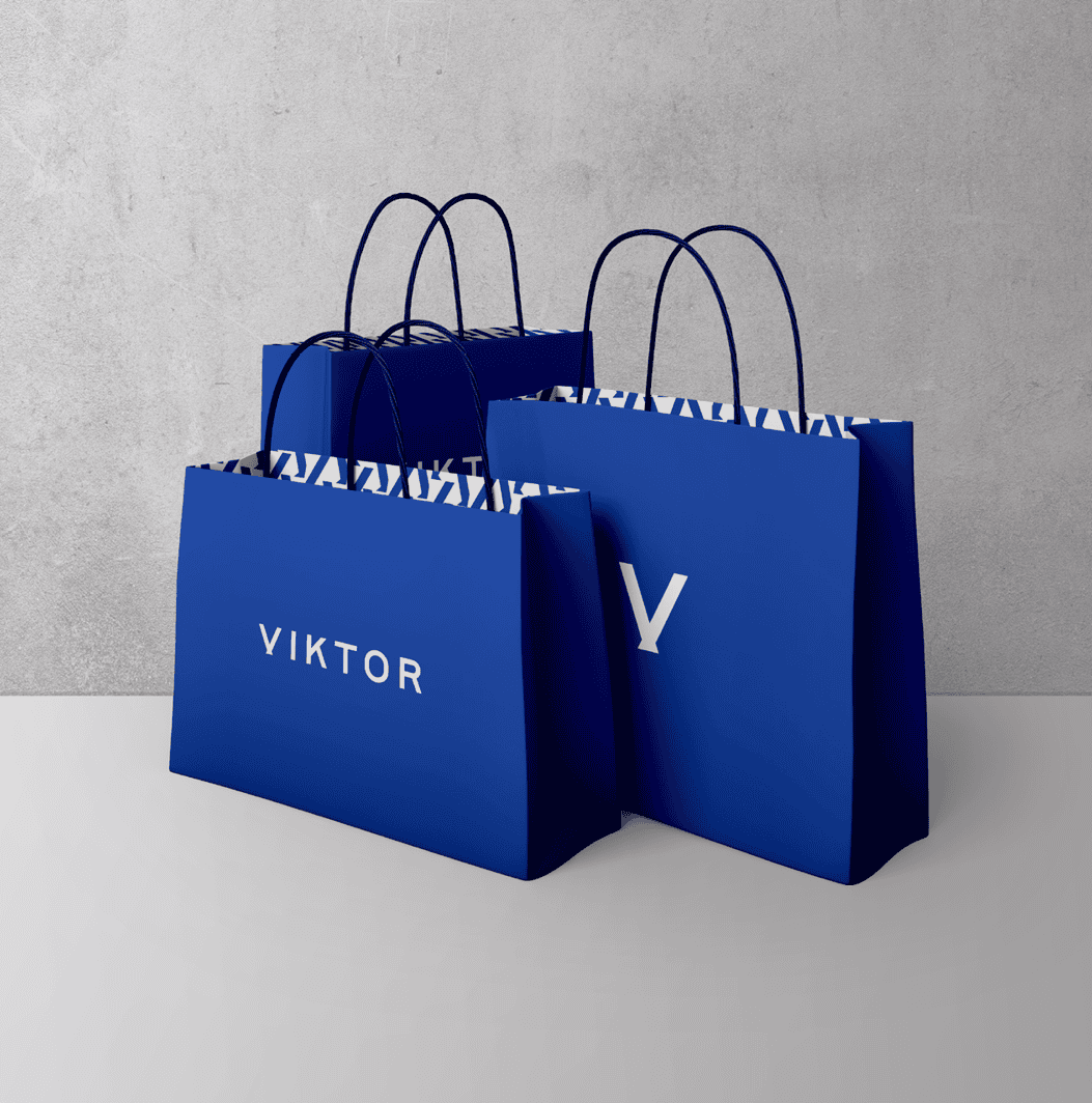 Denim Brand Shopping Bag Design