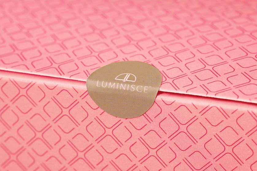 Luminisce Logo Sticker Design