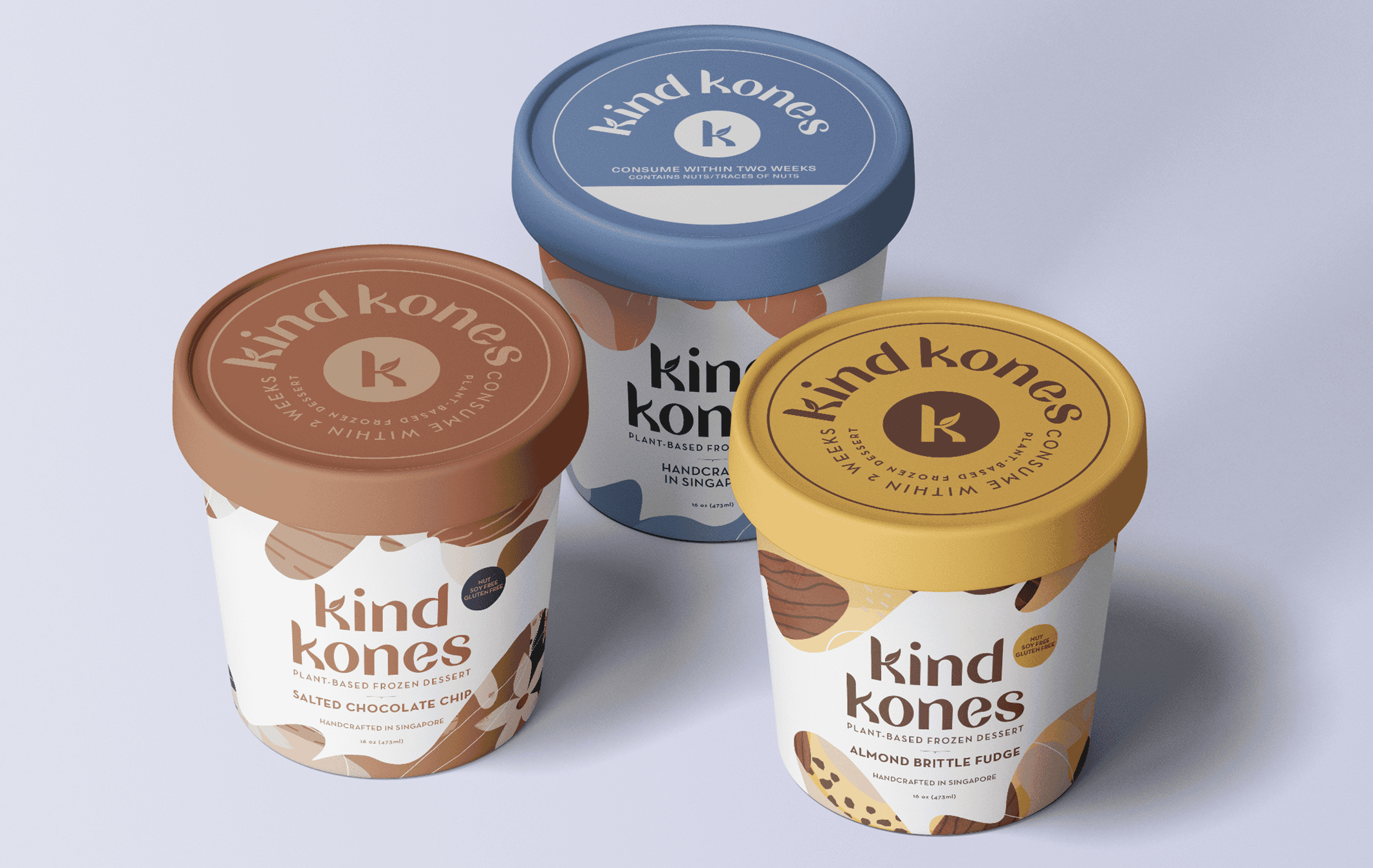 Kind Kones Packaging Pints