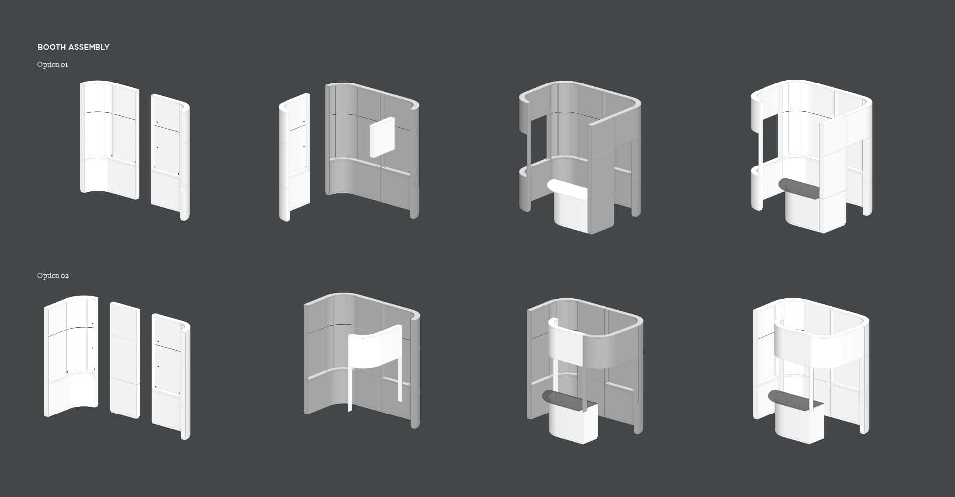 Fintech Rebranding Booth Assembly Options 3D Design