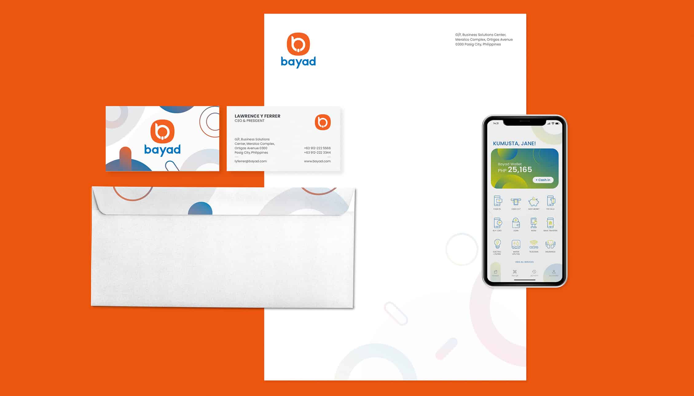 Fintech Rebranding Stationery Mockup Design