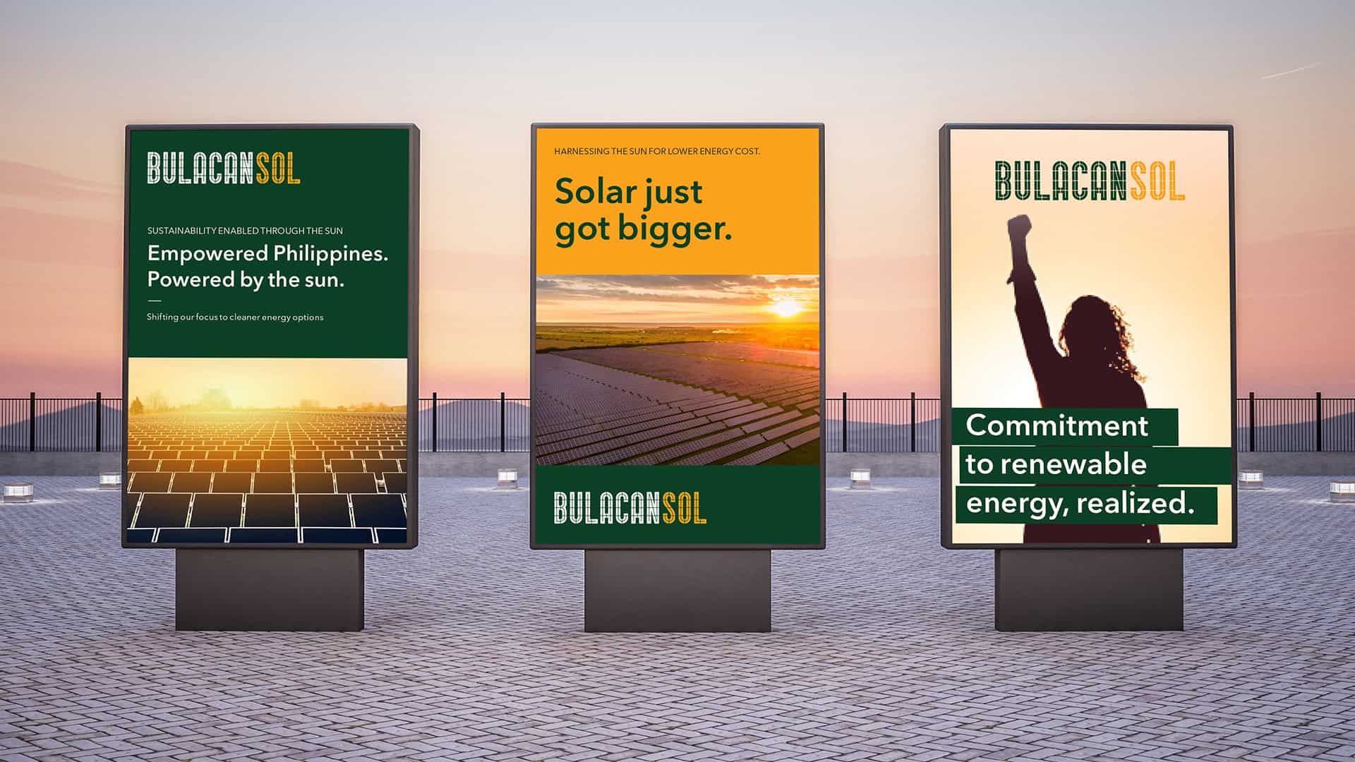 Renewable Energy Branding Outdoor Signages Mockup