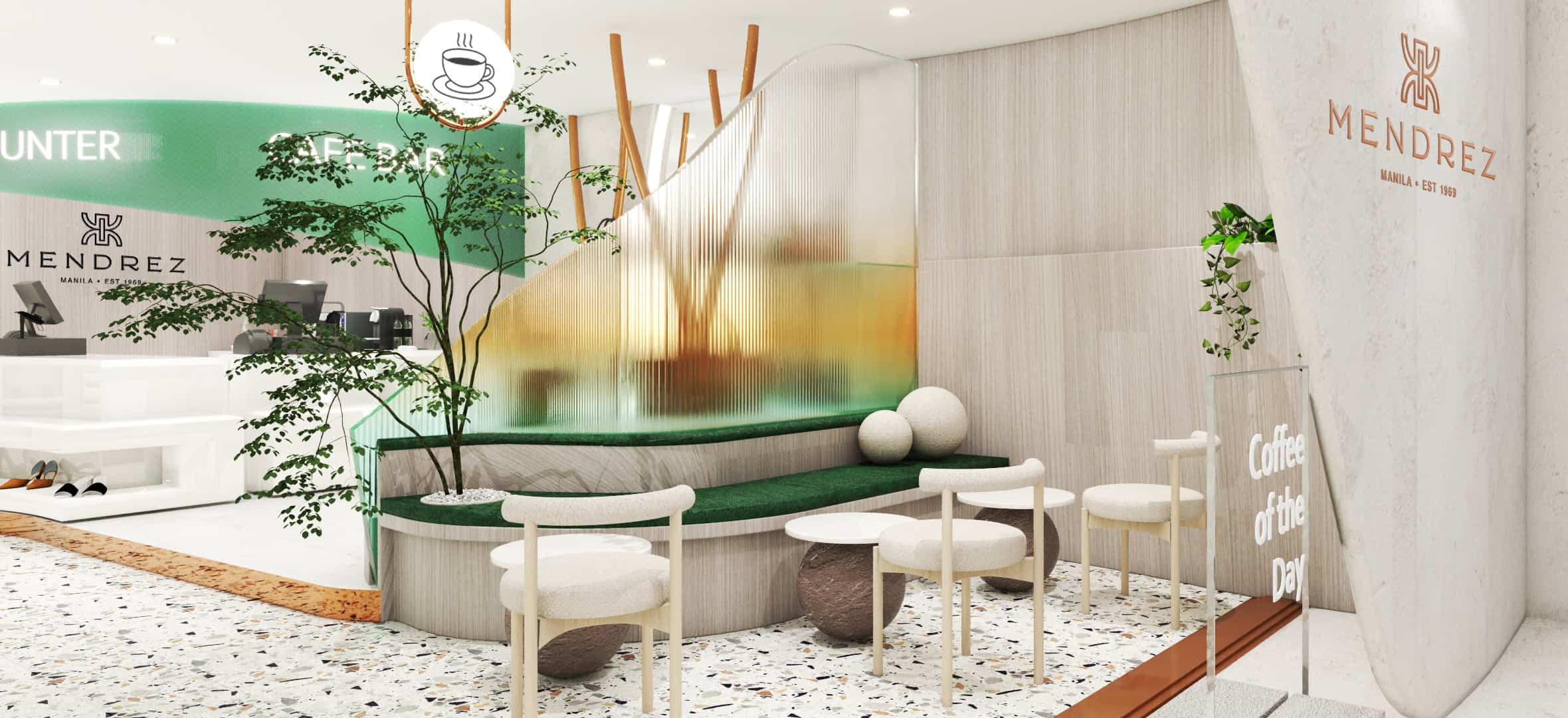 Design For Tomorrow Mendrez Case Study Logo Application in Store Design by Siglo Interiors 03