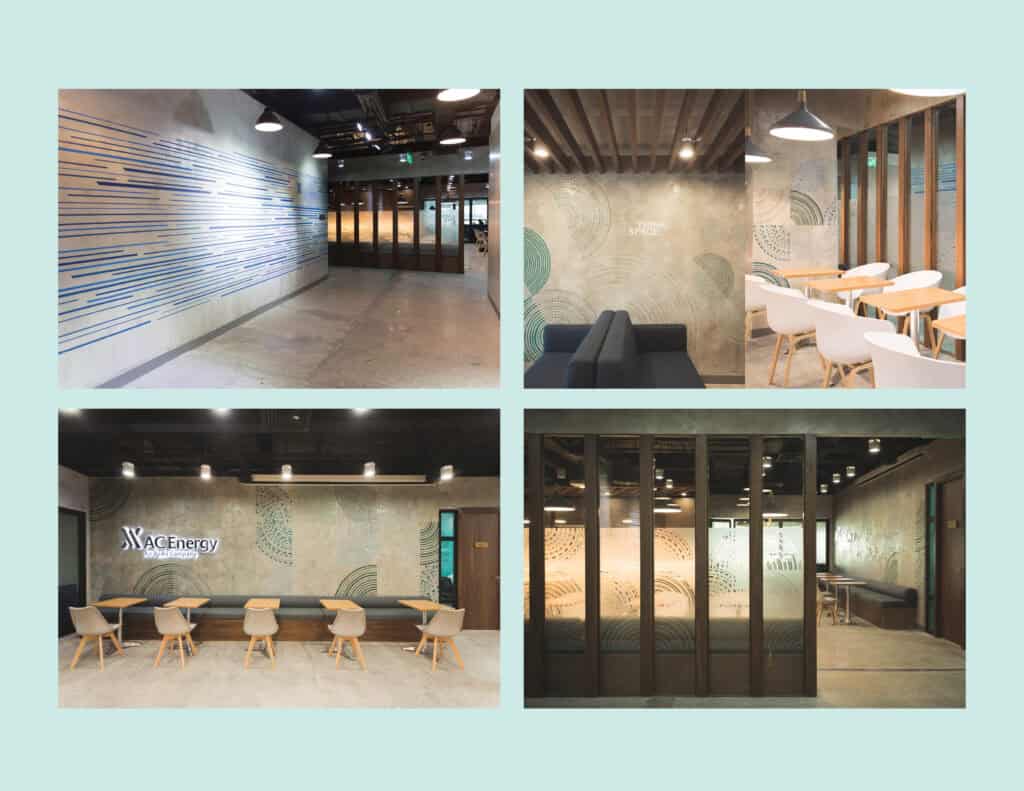 ACEN environmental graphics and wayfinding solutions designed to enhance user experience by Design for Tomorrow