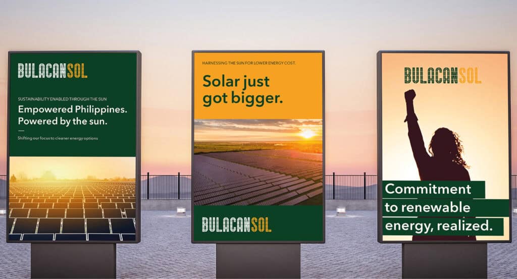 Bulacansol brand identity design for renewable energy and sustainability by Design for Tomorrow