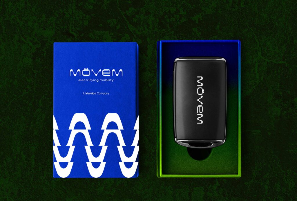 Movem sustainable transport branding and graphic identity by Design for Tomorrow