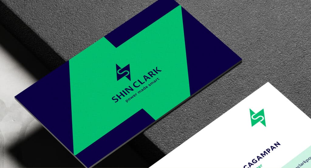 ShinClark brand identity design showcasing power and energy by Design for Tomorrow