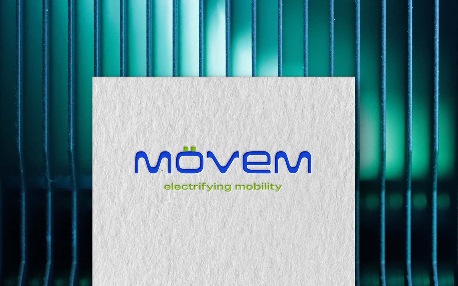 Movem paper logo render by Design For Tomorrow for sustainable mobility case study.