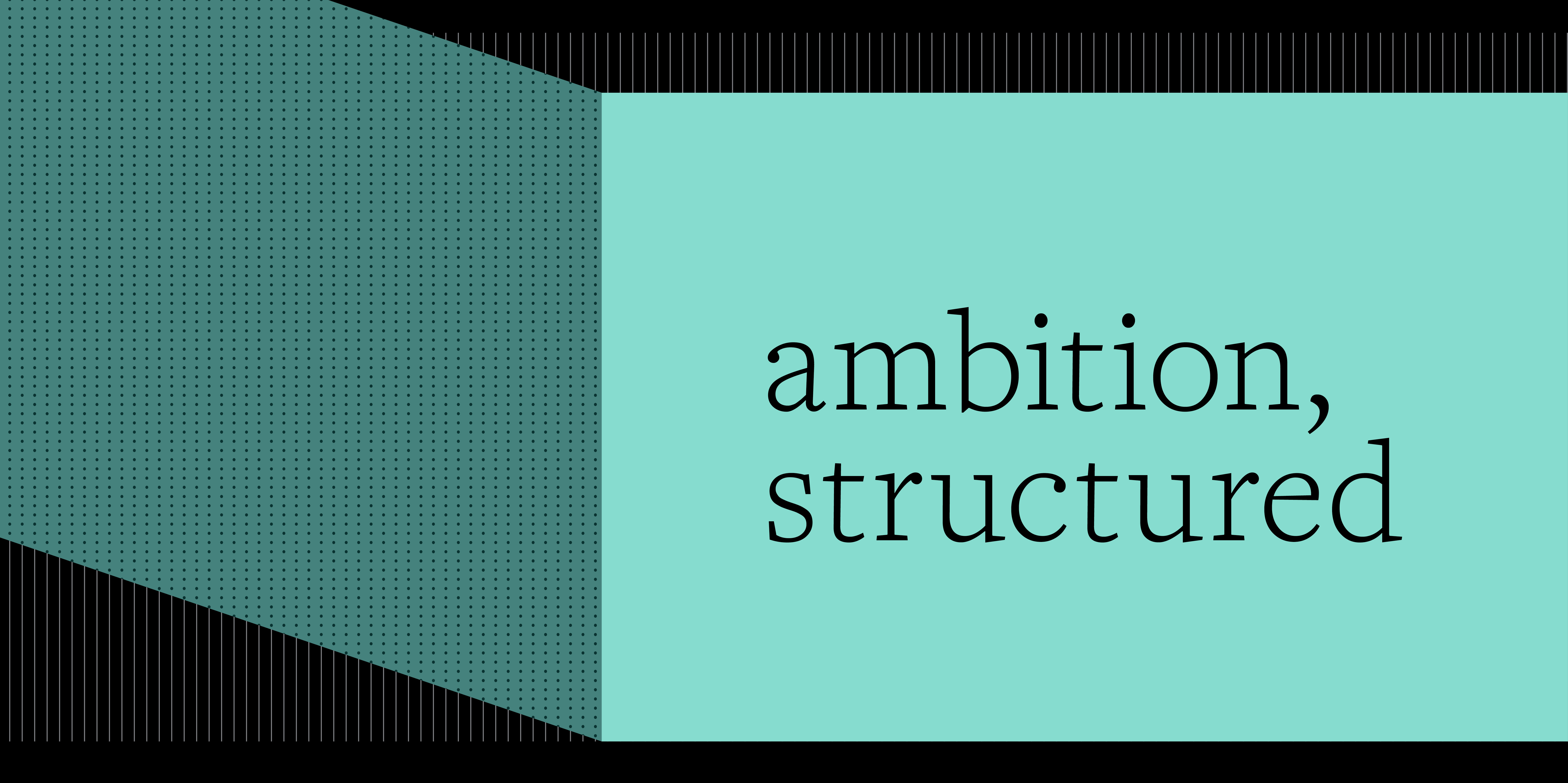 Geometric design with words ambition, structured showcasing visual identity for Design For Tomorrow case study.